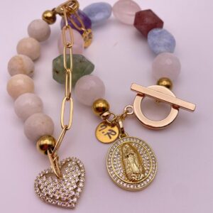 Pulsera de protección, tonos cálidos